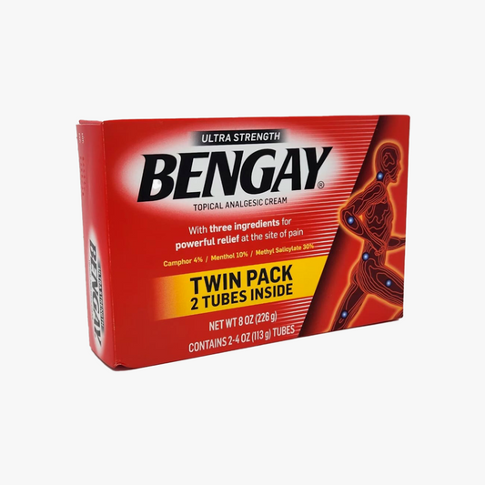 BENGAY Ultra Strength Crema Analgésica Tópica - Paquete Doble 8 oz