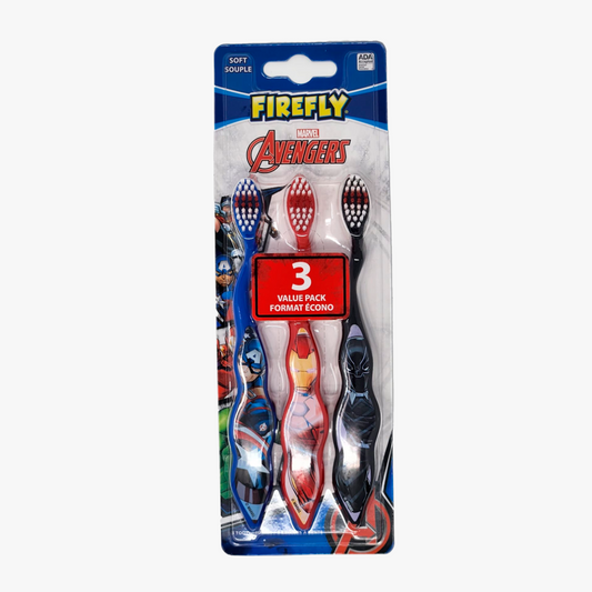 Firefly Marvel Avengers Toothbrush Value Pack - 3 Cepillos