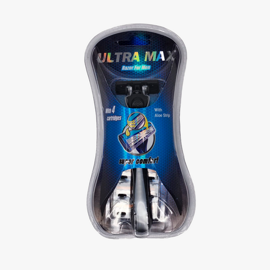 Ultra Max Razor for Men - Rasuradora con 4 Cabezales